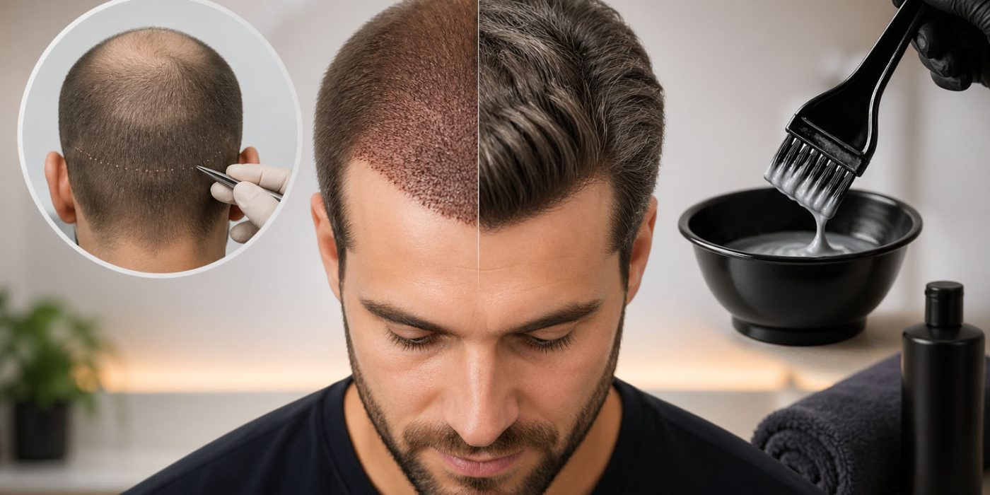 saç ekimi sonrası boya